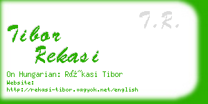 tibor rekasi business card